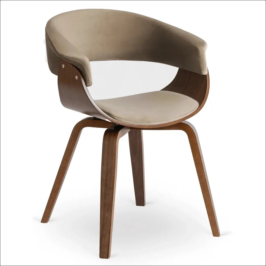 Aksominė kėdė smėlio/riešutmedžio spalvos TE1474 - €134.82 Save 15% __label:Pristatymas 5-14 d.d., Newelite Naujausi