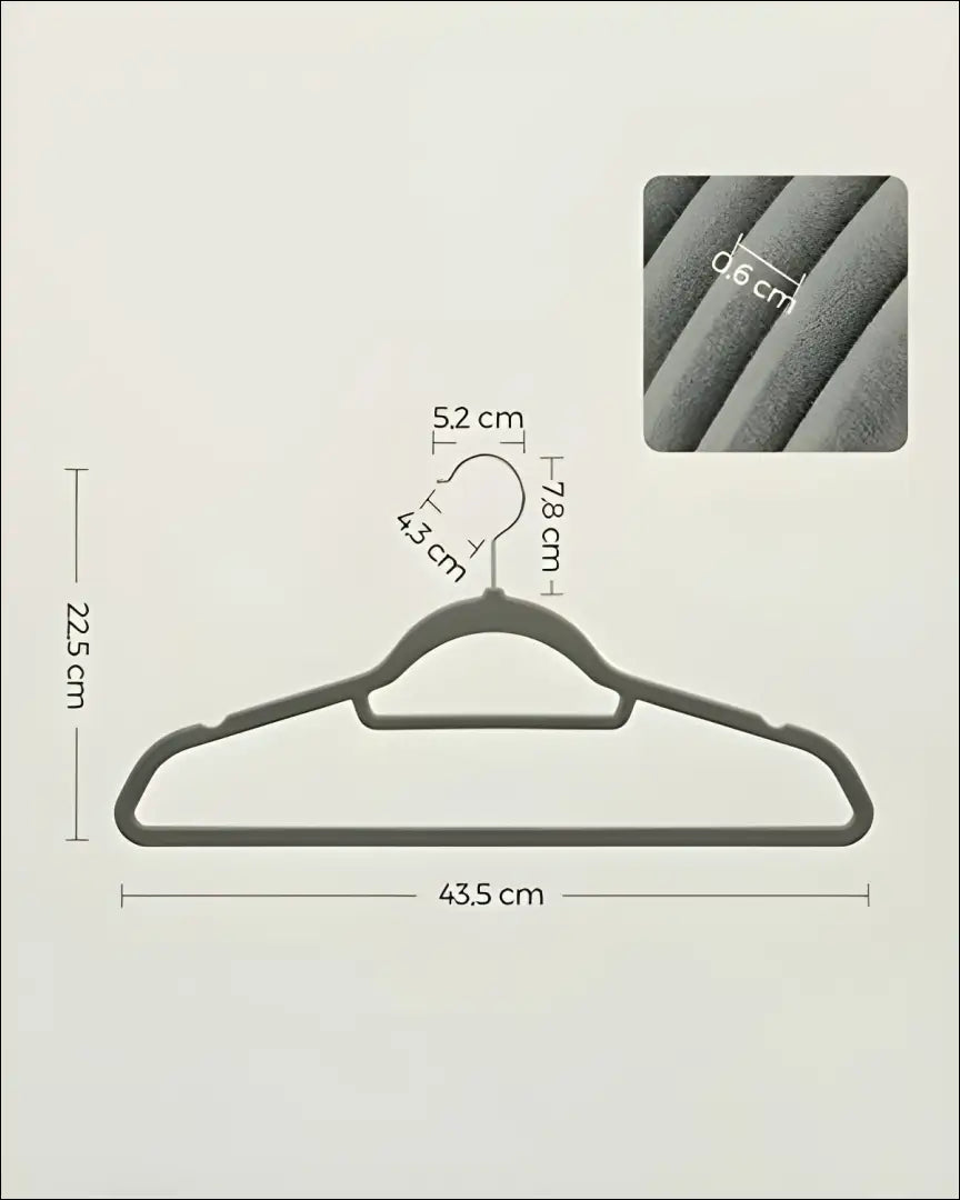 Aksominių pakabų komplektas 20 vnt SM1318 - €47 Save 30% 25-50, __label:Pristatymas 5-14 d.d., notouch30, pakabos, song