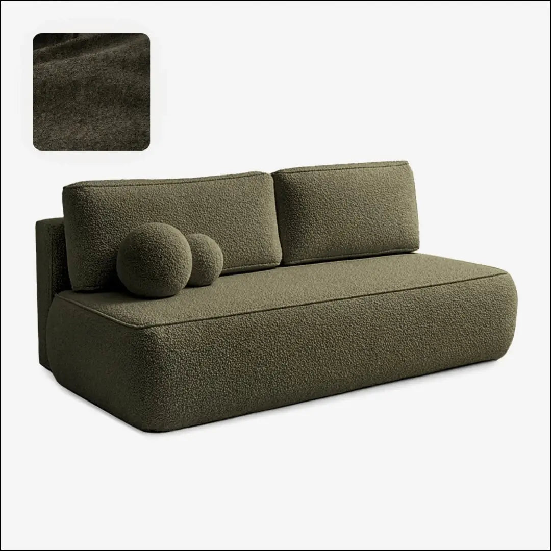 Alyvuogių spalvos boucle sofa-lova TE2501 - €694.87 Save 15% __label:Pristatymas 5-14 d.d., Newelite Naujausi produktai