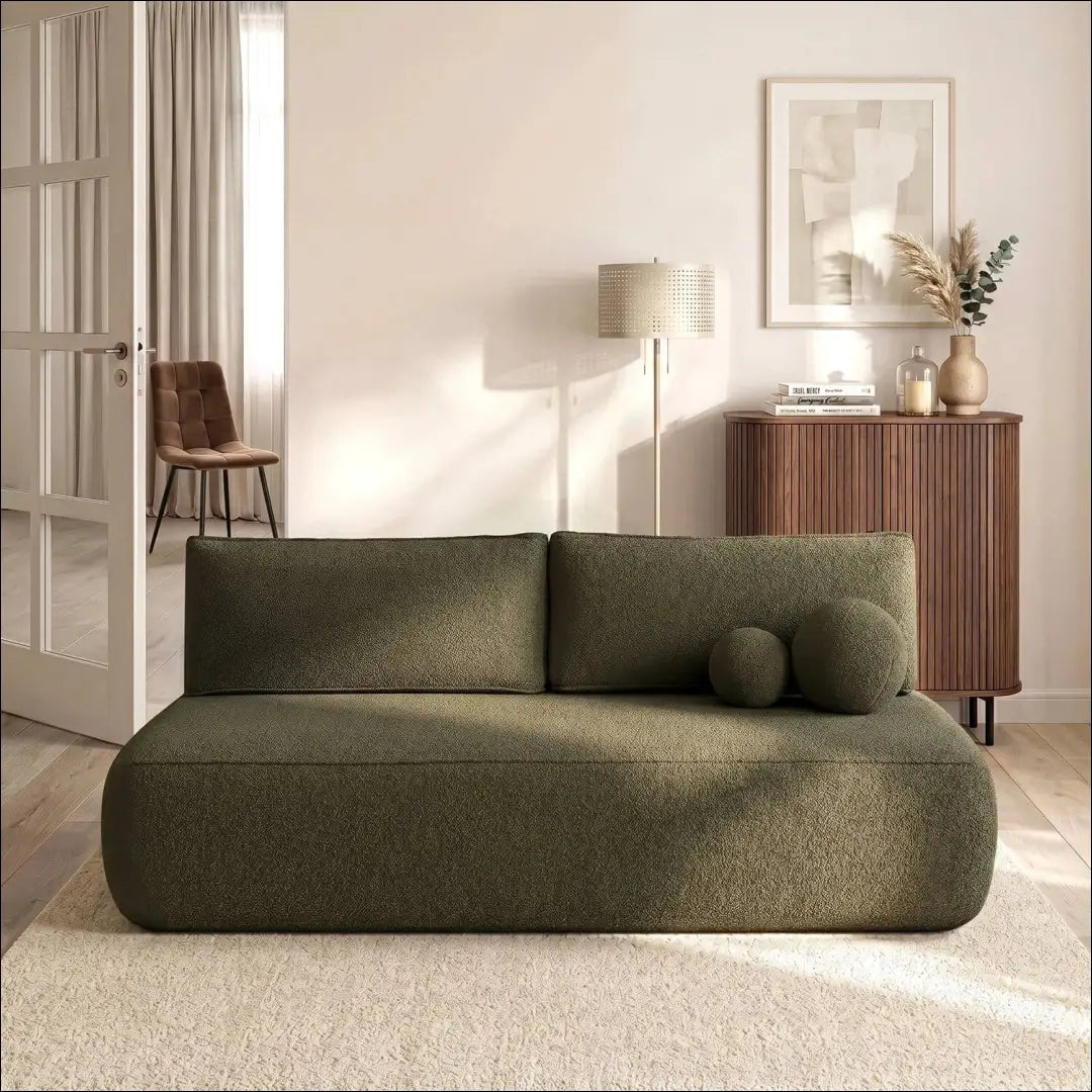 Alyvuogių spalvos boucle sofa-lova TE2501 - €694.87 Save 15% __label:Pristatymas 5-14 d.d., Newelite Naujausi produktai