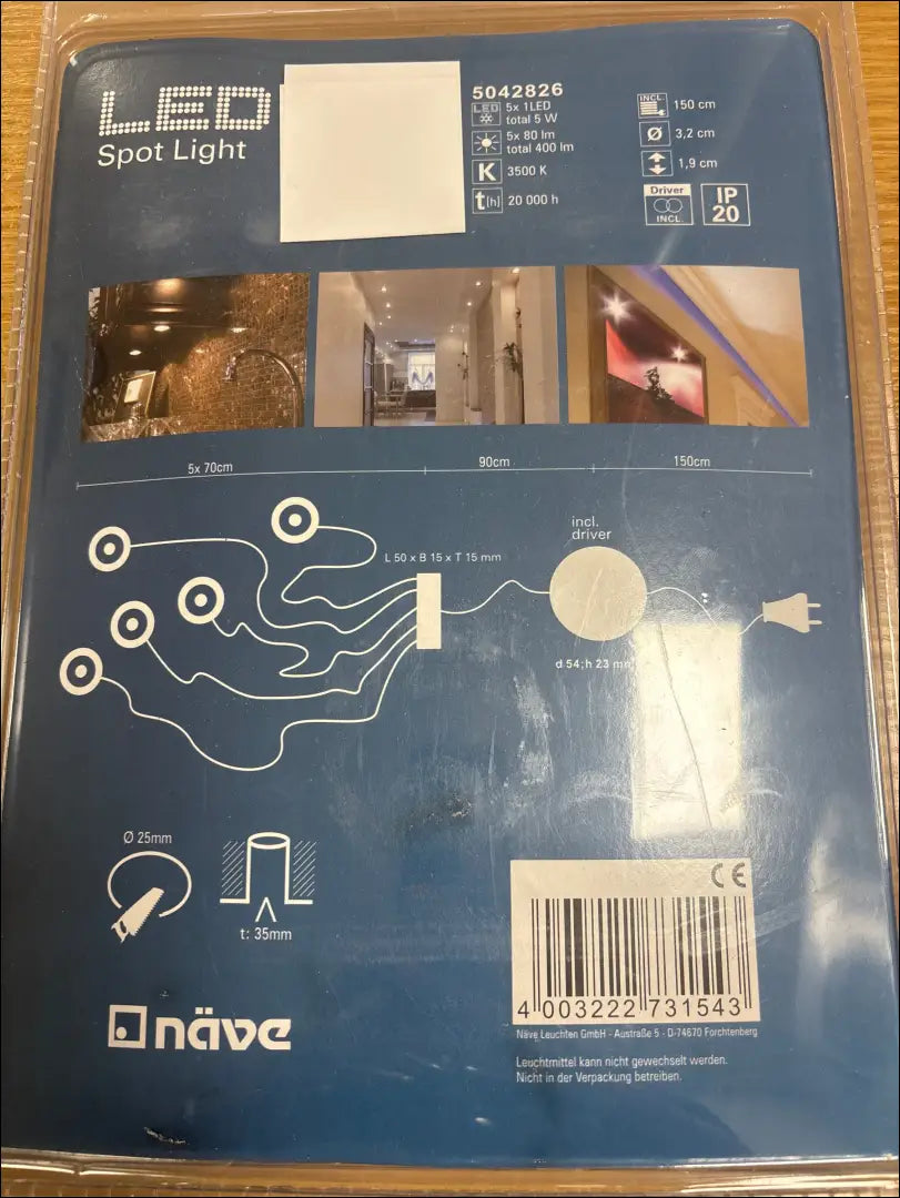 Apšvietimo sistema DI12285 - €10 Save 50% __label:Pristatymas 1-2 d.d., color-sidabrine, interjeras,