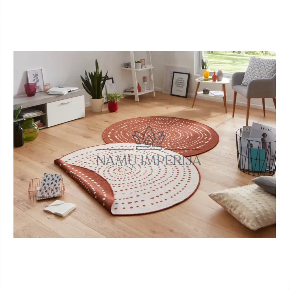 Apvalus kilimas RU822 - €106 Save 40% 100-200, __label:Pristatymas 1-2 d.d., apvalus, color-kremas, kilimai 200 cm