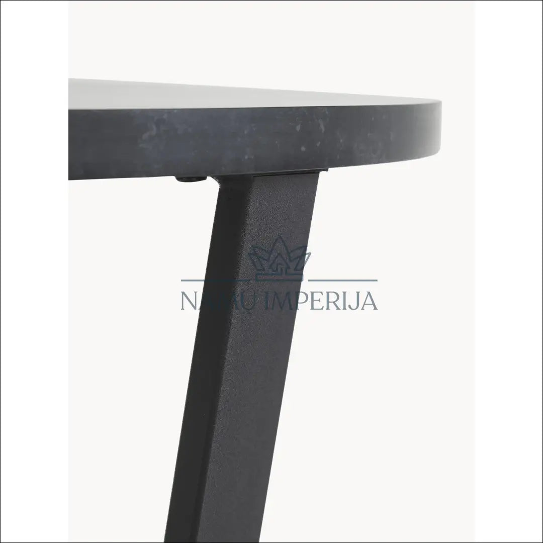 Apvalus valgomojo stalas VI1011 - €140 Save 50% 100-200, __label:Pristatymas 1-2 d.d., color-juoda, material-mdf,