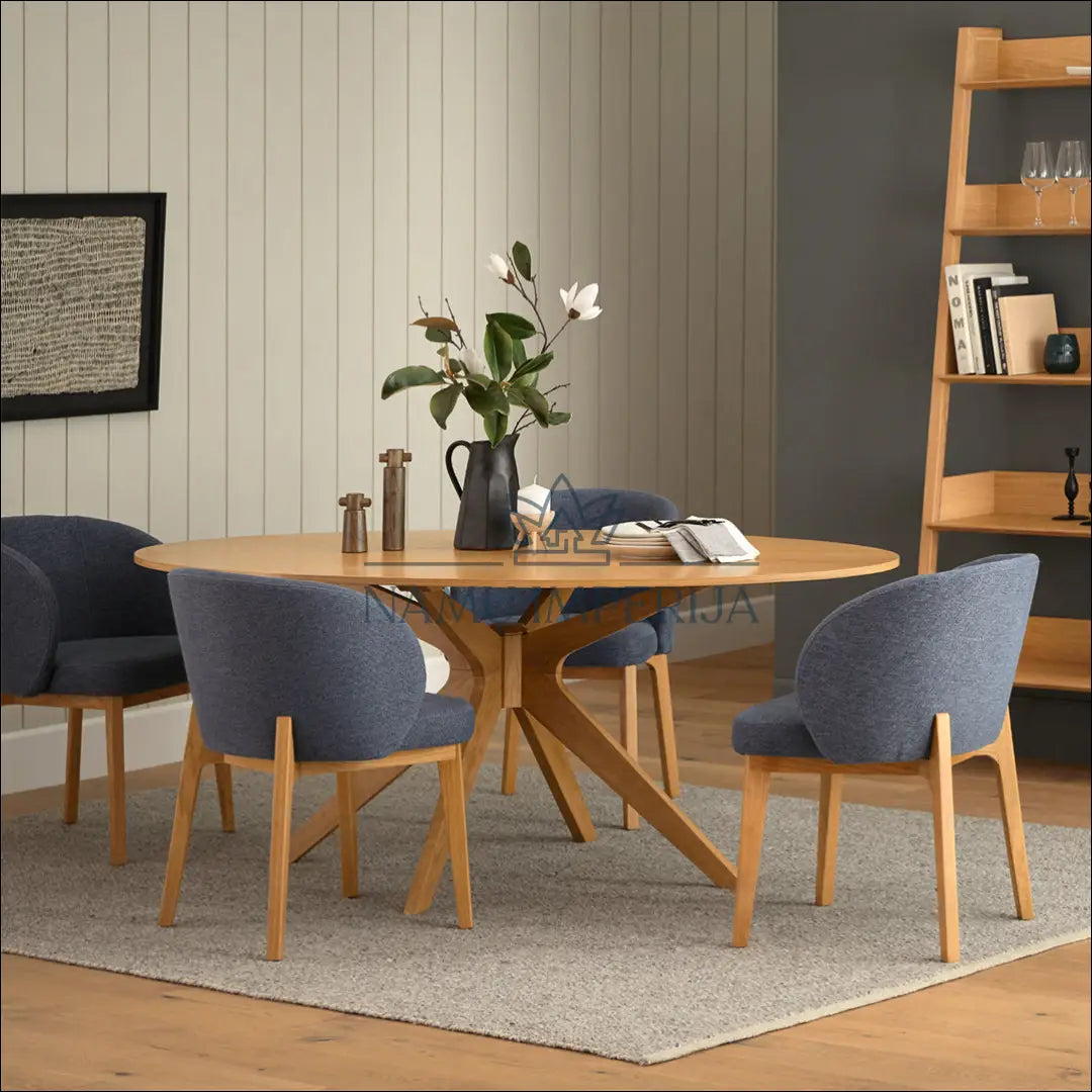 Apvalus valgomojo stalas VI946 - €360 Save 50% __label:Pristatymas 1-2 d.d., color-ruda, material-mediena,