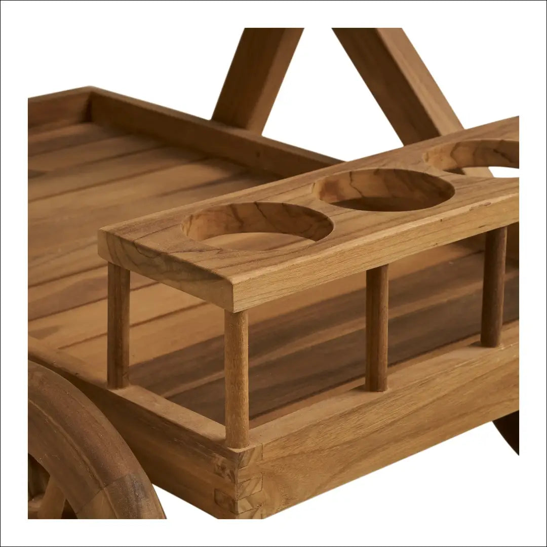 Arbatos vežimėlis tikmedžio natūralios spalvos 86x50x81 cm RD541 - €228 Save 15% __label:Pristatymas 5-14 d.d.,