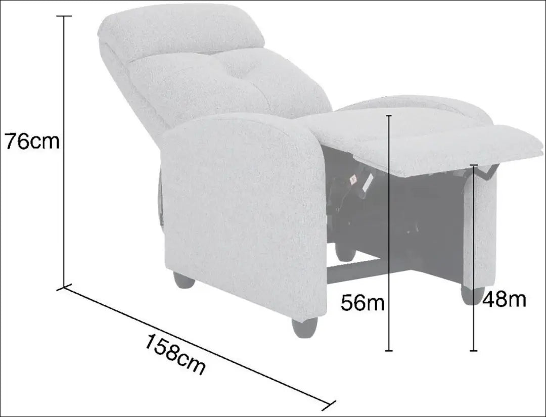 Atlošiamas fotelis MI949 - €170 Save 50% 100-200, __label:Pristatymas 1-2 d.d., color-pilka, foteliai,