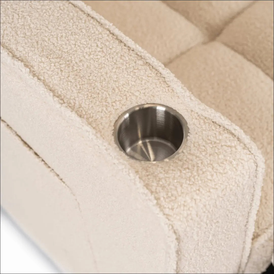 Atlošiamas fotelis miegui smėlio spalvos boucle TE2567 - €331.89 Save 15% __label:Pristatymas 5-14 d.d., Newelite