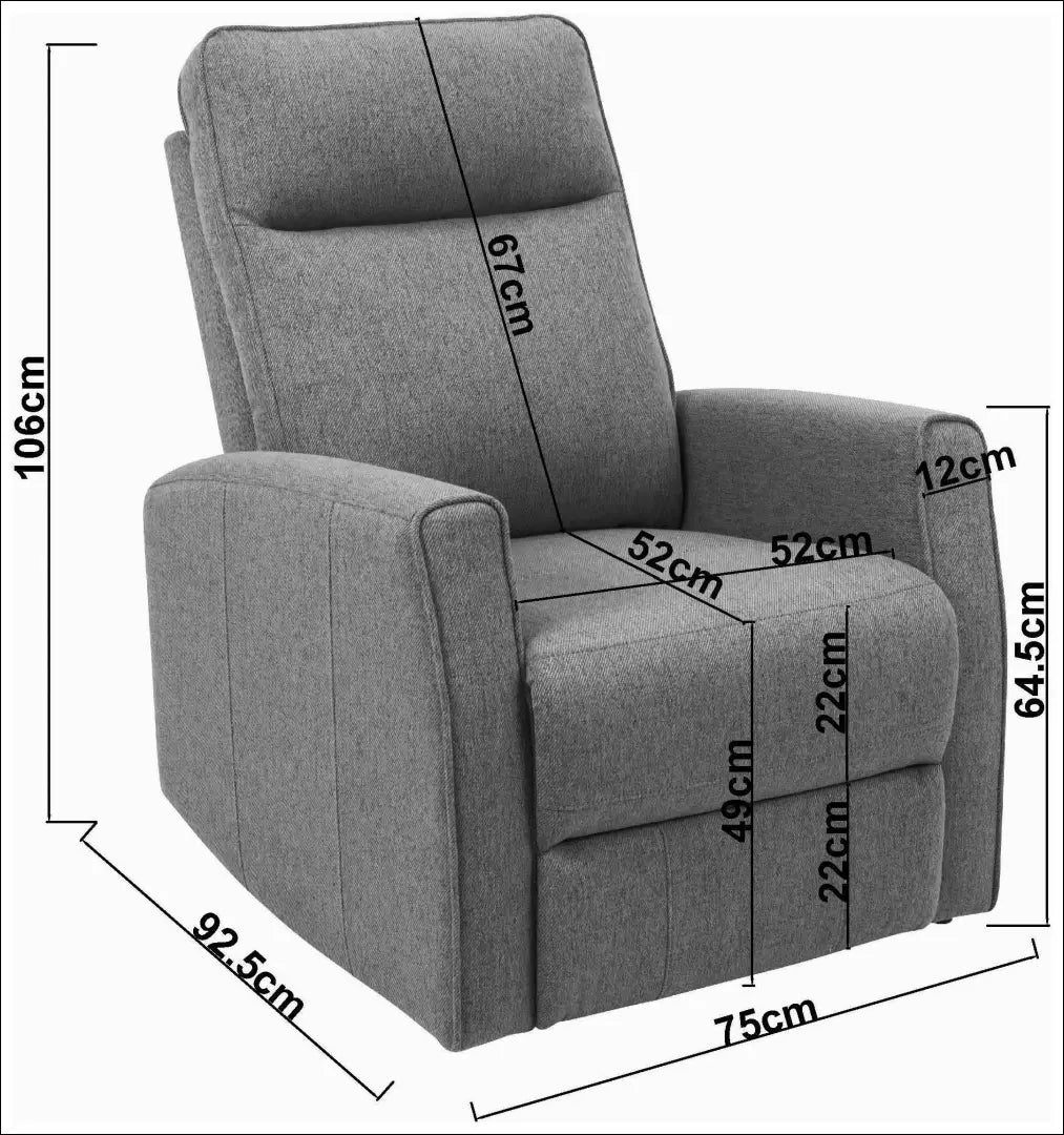 Atlošiamas fotelis su supavimosi funkcija MI951 - €210 Save 50% __label:Pristatymas 1-2 d.d., color-pilka, foteliai,
