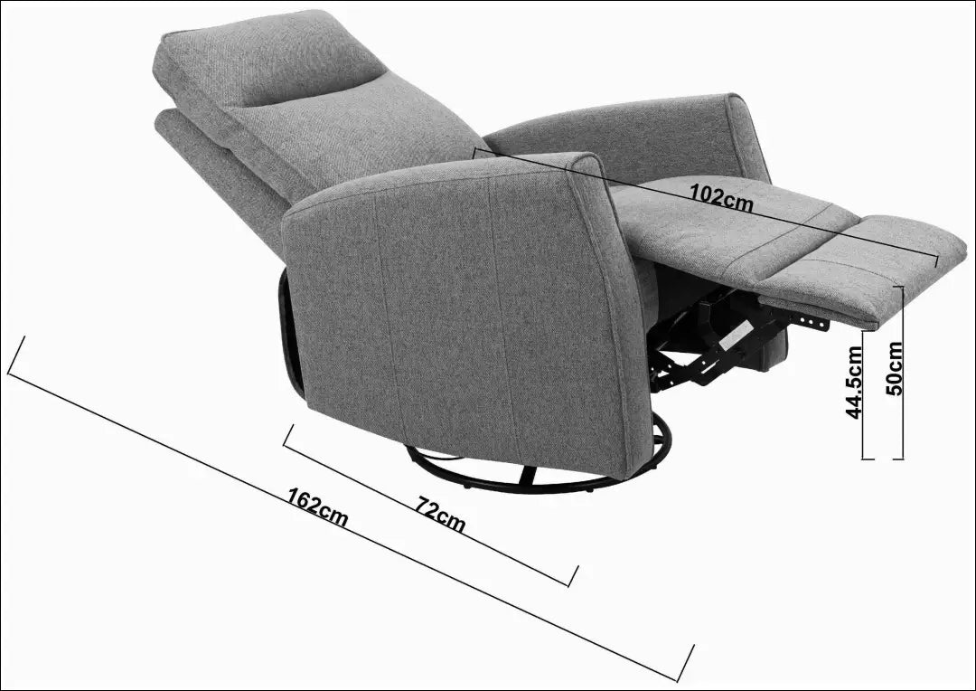 Atlošiamas fotelis su supavimosi funkcija MI951 - €210 Save 50% __label:Pristatymas 1-2 d.d., color-pilka, foteliai,