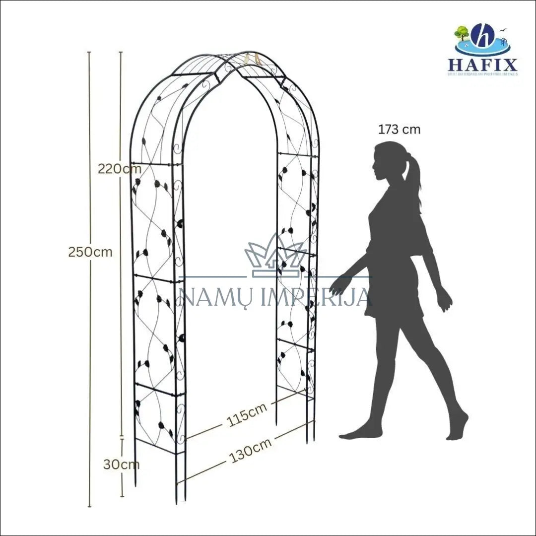 Augalų arka LI413 - €31 Save 70% 25-50, __label:Pristatymas 1-2 d.d., color-juoda, kita, lauko baldai €25 to €50