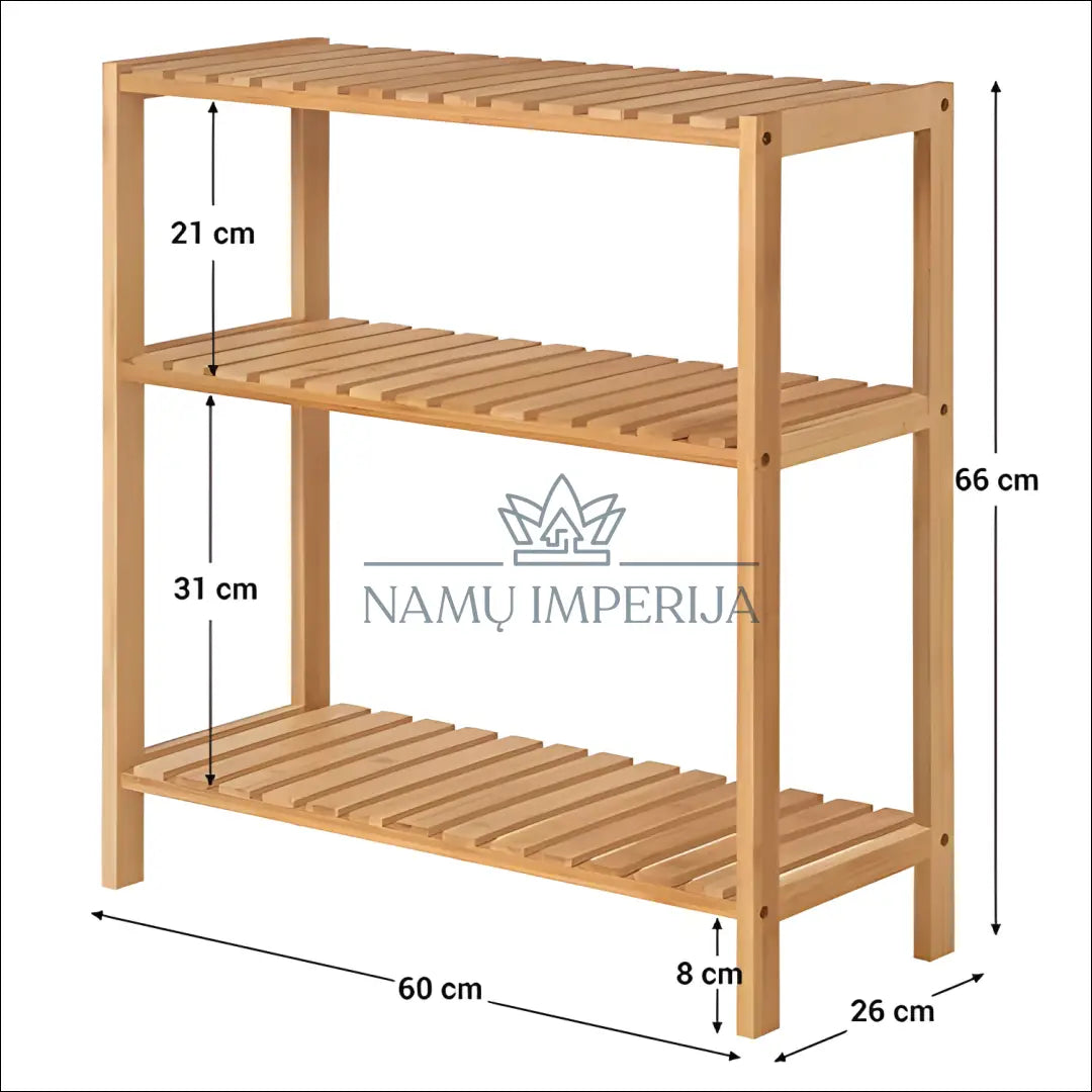 Bambukinė lentyna SM1951 - €72 Save 30% 50-100, __label:Pristatymas 5-14 d.d., notouch30, pastatoma-lentyna, song