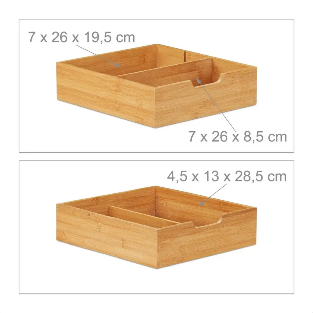 Bambukinė stalo dėžutė su stalčiais DA0179 - €30 Save 50% 25-50, __label:Pristatymas 1-2 d.d., biuro-reikmenys,