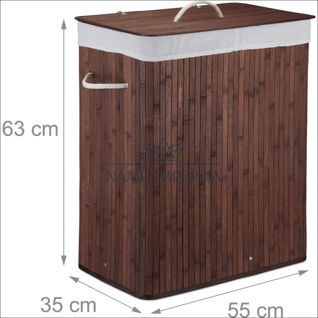 Bambukinis skalbinių rūšiavimo krepšys 95L DA0129 - €24 Save 50% __label:Pristatymas 1-2 d.d., skalbiniai, under-25,