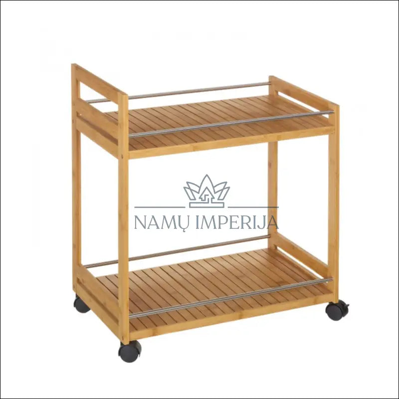 Bambukinis vežimėlis KI878 - €49 Save 50% 25-50, color-ruda, interjeras, kita, material-bambukas Ruda / Bambukas