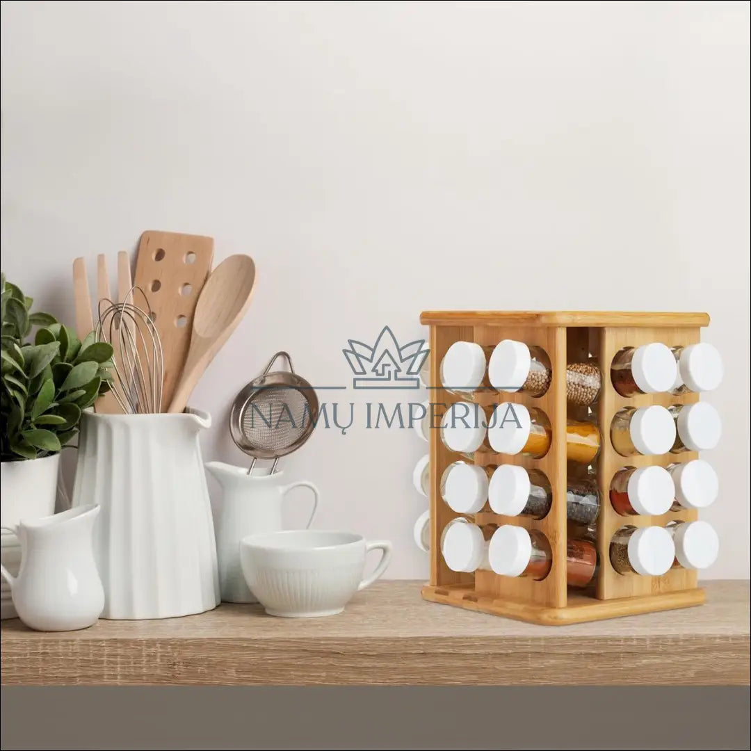 Bambuko prieskonių lentynėlė DA0139 - €31 Save 50% 25-50, __label:Pristatymas 1-2 d.d., virtuves, virtuves-reikmenys
