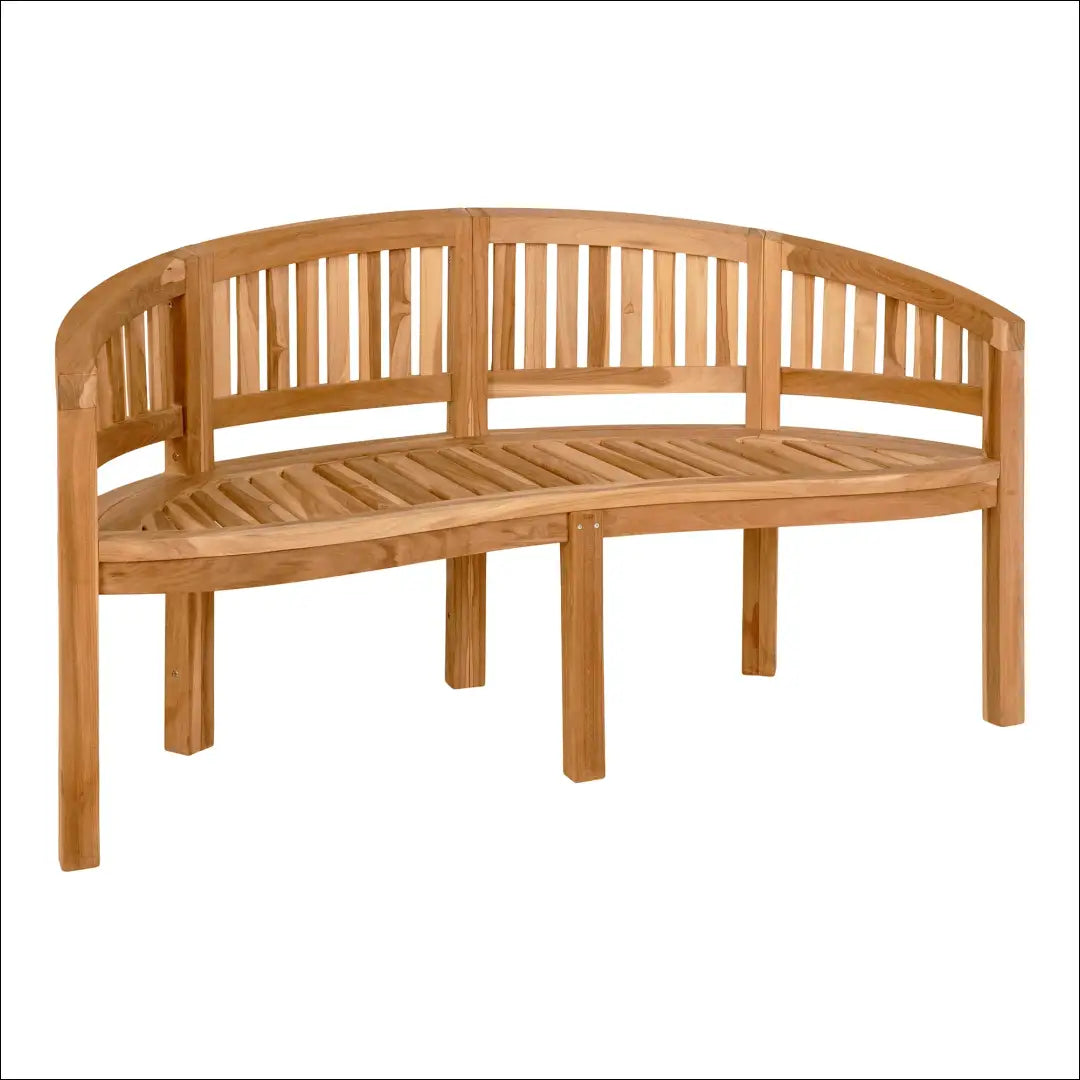Banan suolas tikmedžio spalva natūrali 150x60x85 cm RD249 - €358 Save 15% __label:Pristatymas 5-14 d.d., Benches,