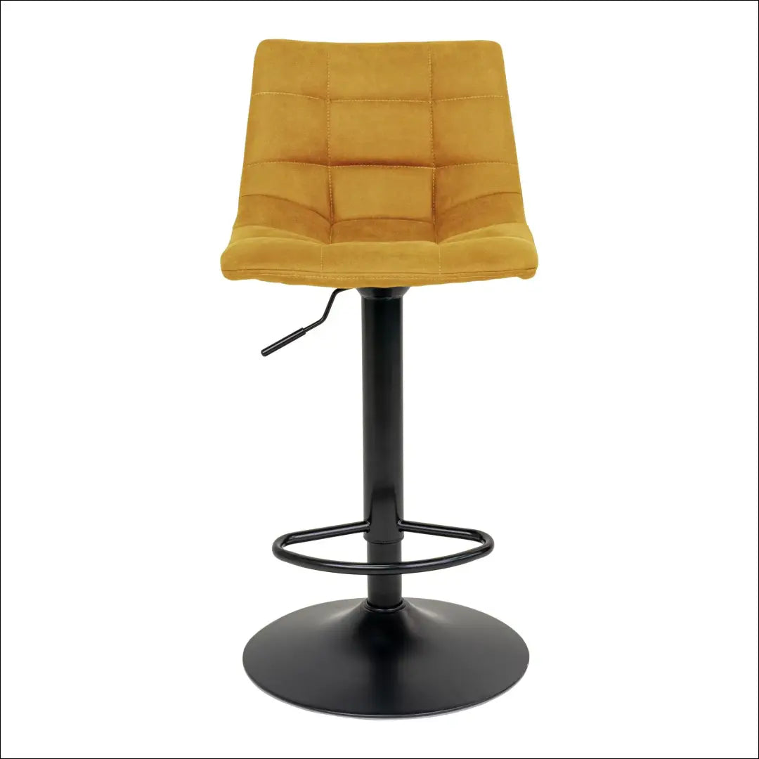 Baro kėdė aksominė garstyčių geltonumo juodos kojos RD052 - €104 Save 15% 100-200, __label:Pristatymas 5-14 d.d., Bar &