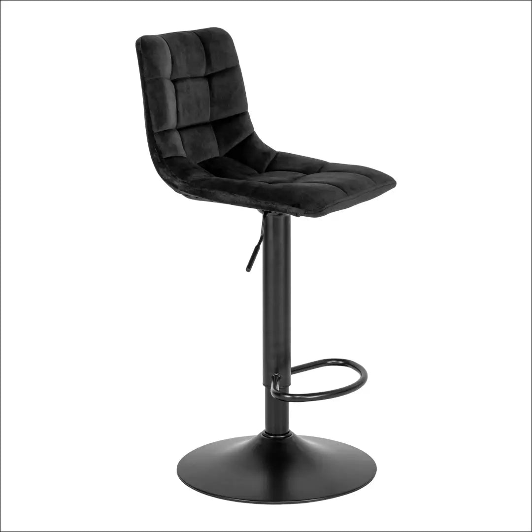 Baro kėdė aksominė juoda juodos kojelės N1207 RD053 - €104 Save 15% 100-200, __label:Pristatymas 5-14 d.d., Bar &