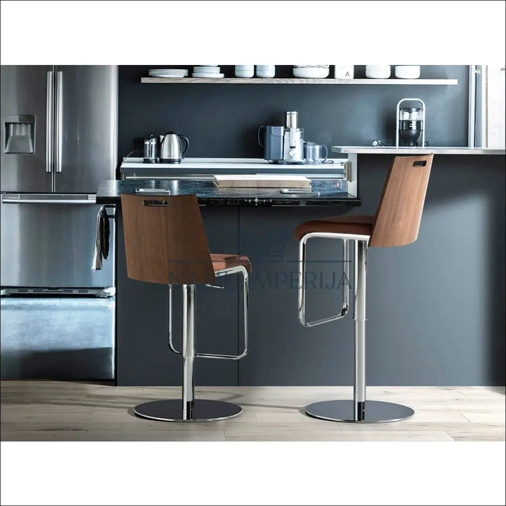 Baro kėdė “Angel Cerdá ’ VI1008 - €210 Save 70% __label:Pristatymas 1-2 d.d., baro-kedes, color-ruda, color-sidabrine,