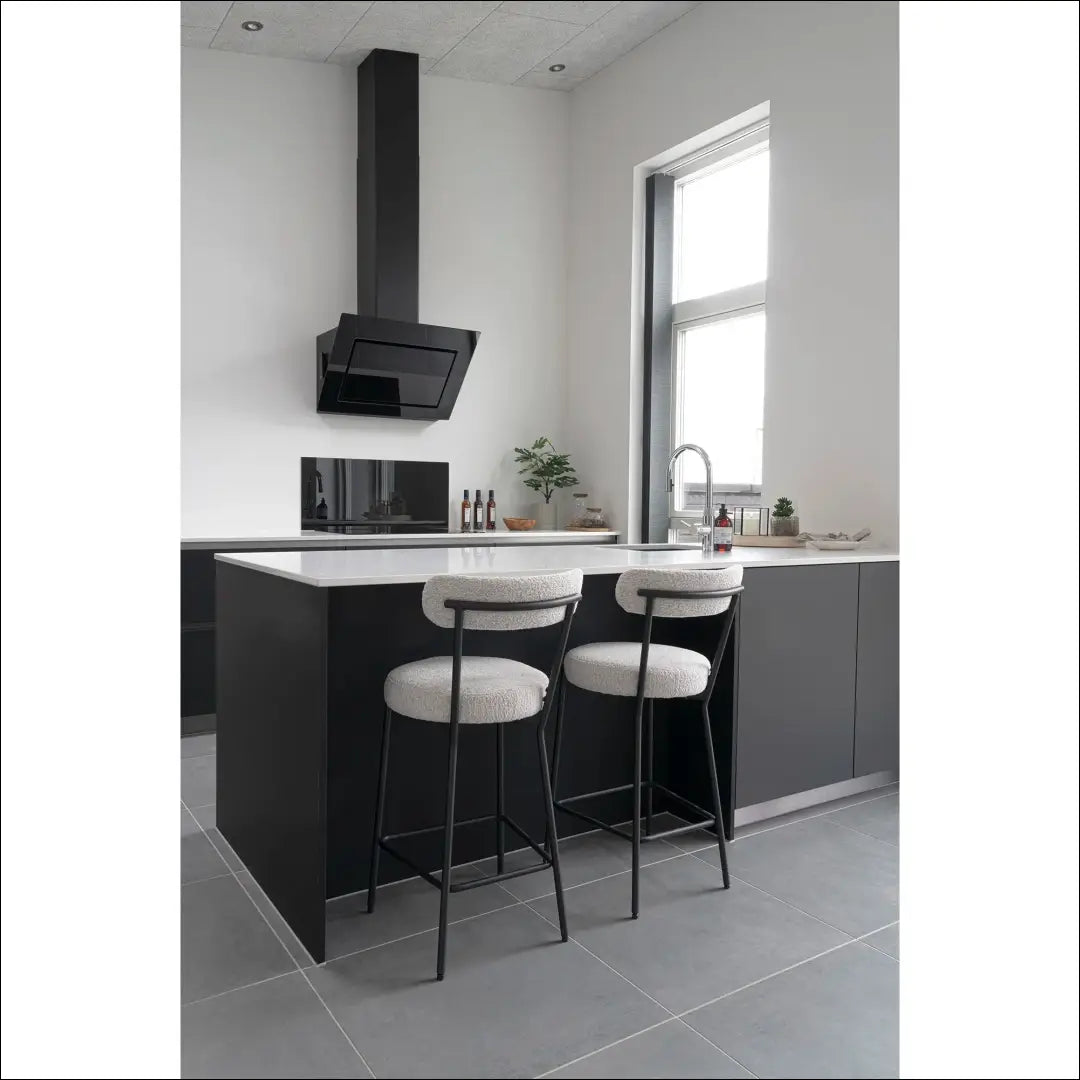 Baro kėdė buklė balta juodos kojos RD060 - €97 Save 15% 50-100, __label:Pristatymas 5-14 d.d., Balta, Bar & Counter