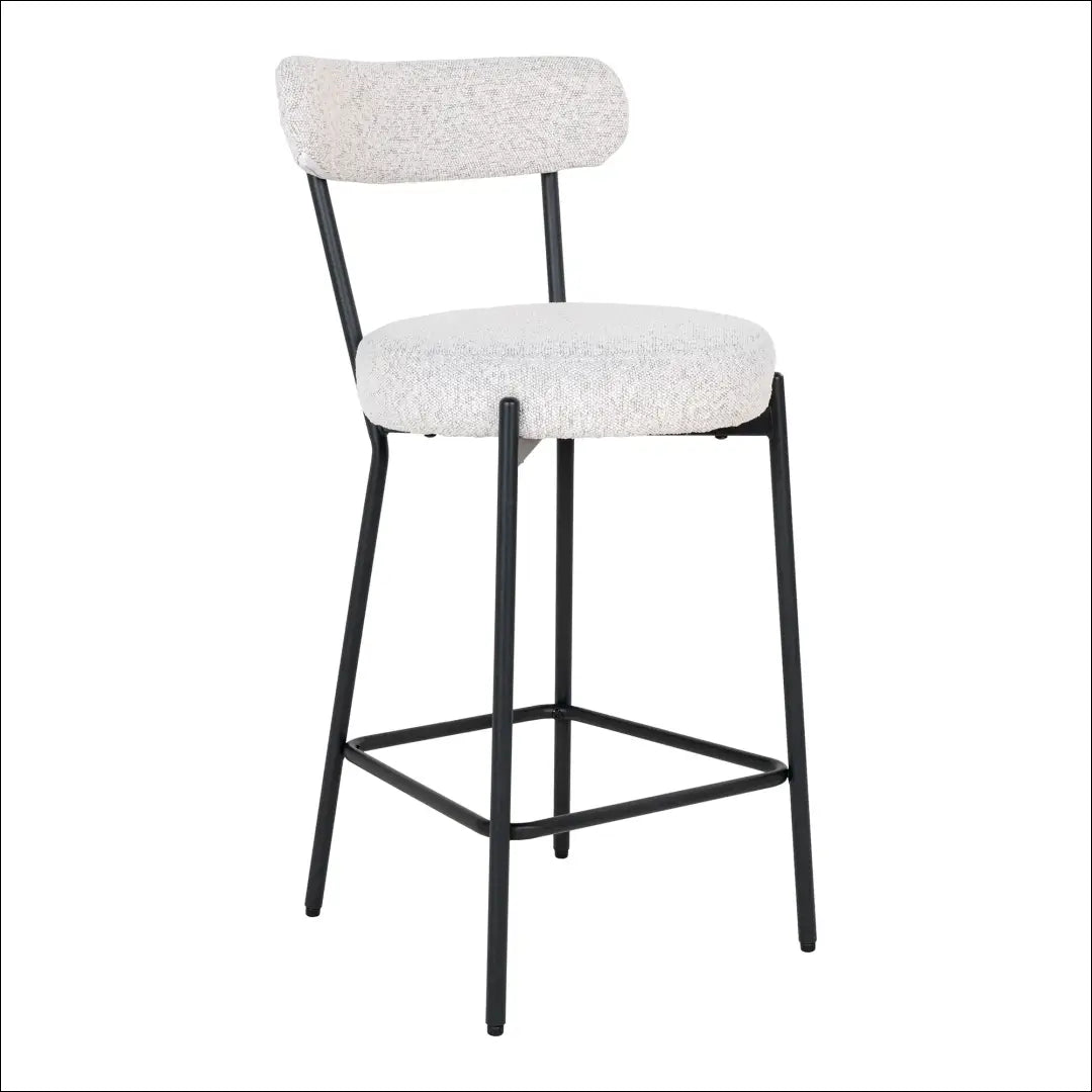 Baro kėdė buklė balta juodos kojos RD060 - €97 Save 15% 50-100, __label:Pristatymas 5-14 d.d., Balta, Bar & Counter