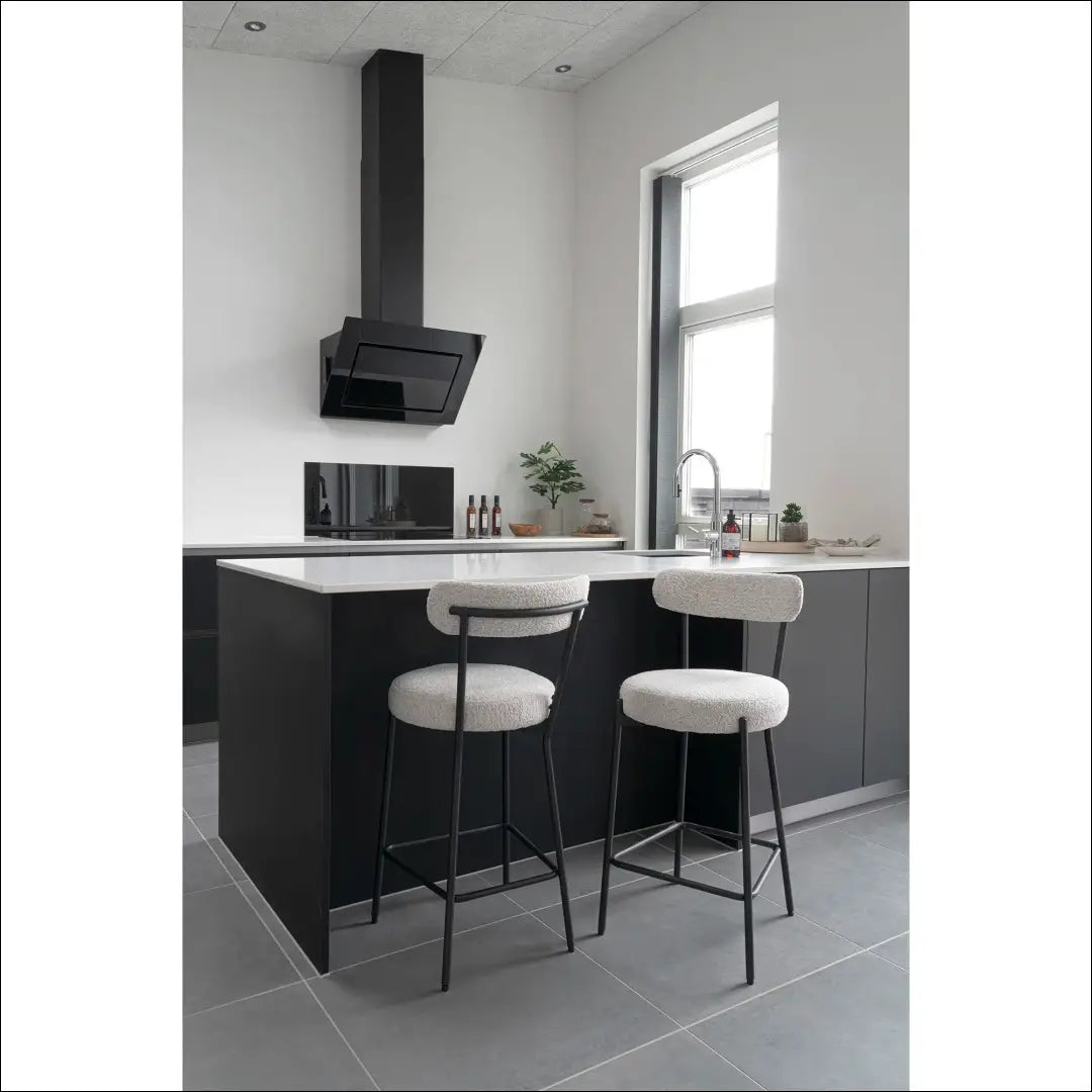 Baro kėdė buklė balta juodos kojos RD060 - €97 Save 15% 50-100, __label:Pristatymas 5-14 d.d., Balta, Bar & Counter