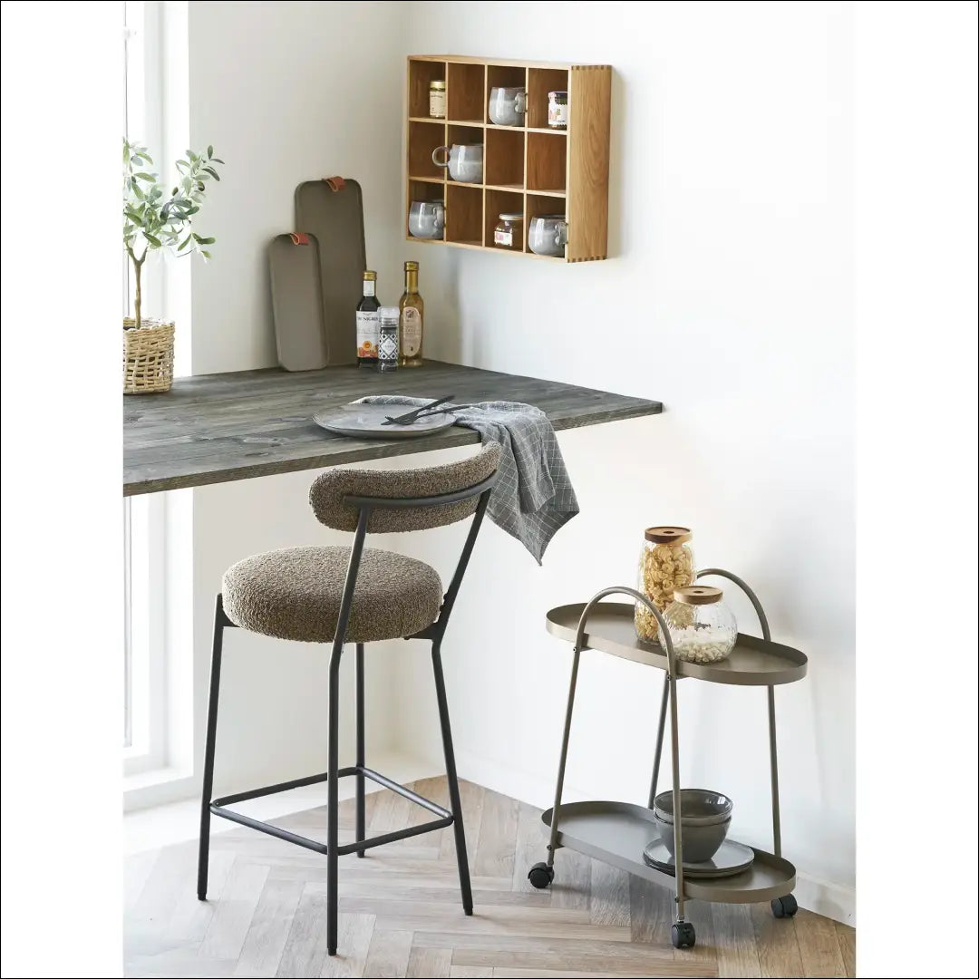 Baro kėdė buklė ruda juodos kojos RD061 - €97 Save 15% 50-100, __label:Pristatymas 5-14 d.d., Bar & Counter chairs,