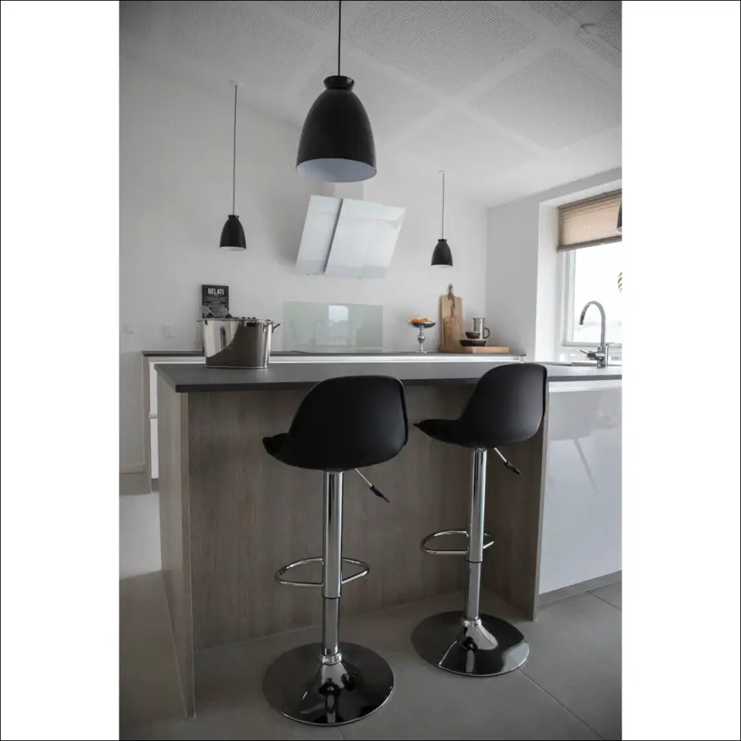 Baro kėdė PU oda juoda chromuotos kojelės RD003 - €70 Save 15% 50-100, __label:Pristatymas 5-14 d.d., Bar & Counter
