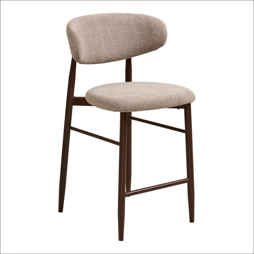 Baro kėdė smėlio spalvos medžio imitacijos kojos riešuto RD100 - €145 Save 15% 100-200, __label:Pristatymas 5-14 d.d.,