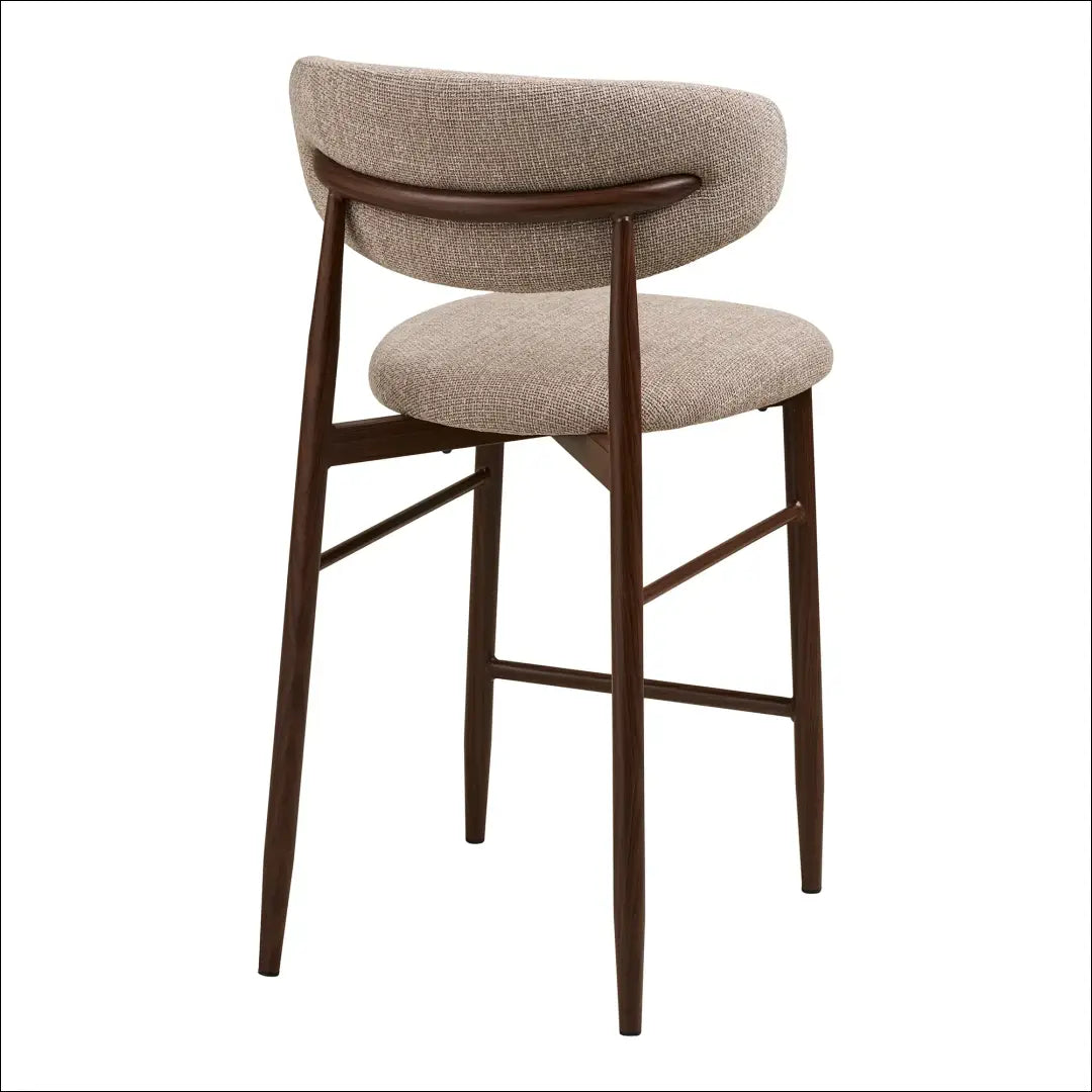 Baro kėdė smėlio spalvos medžio imitacijos kojos riešuto RD100 - €145 Save 15% 100-200, __label:Pristatymas 5-14 d.d.,
