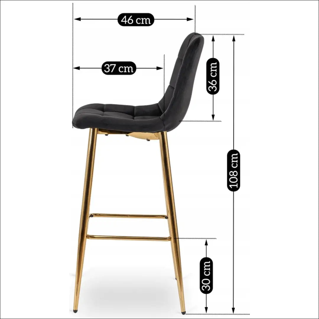 Baro kėdė su veliūro audiniu juodos spalvos TE366 - €68 Save 15% 50-100, __label:Pristatymas 5-14 d.d., elite, Hokery,