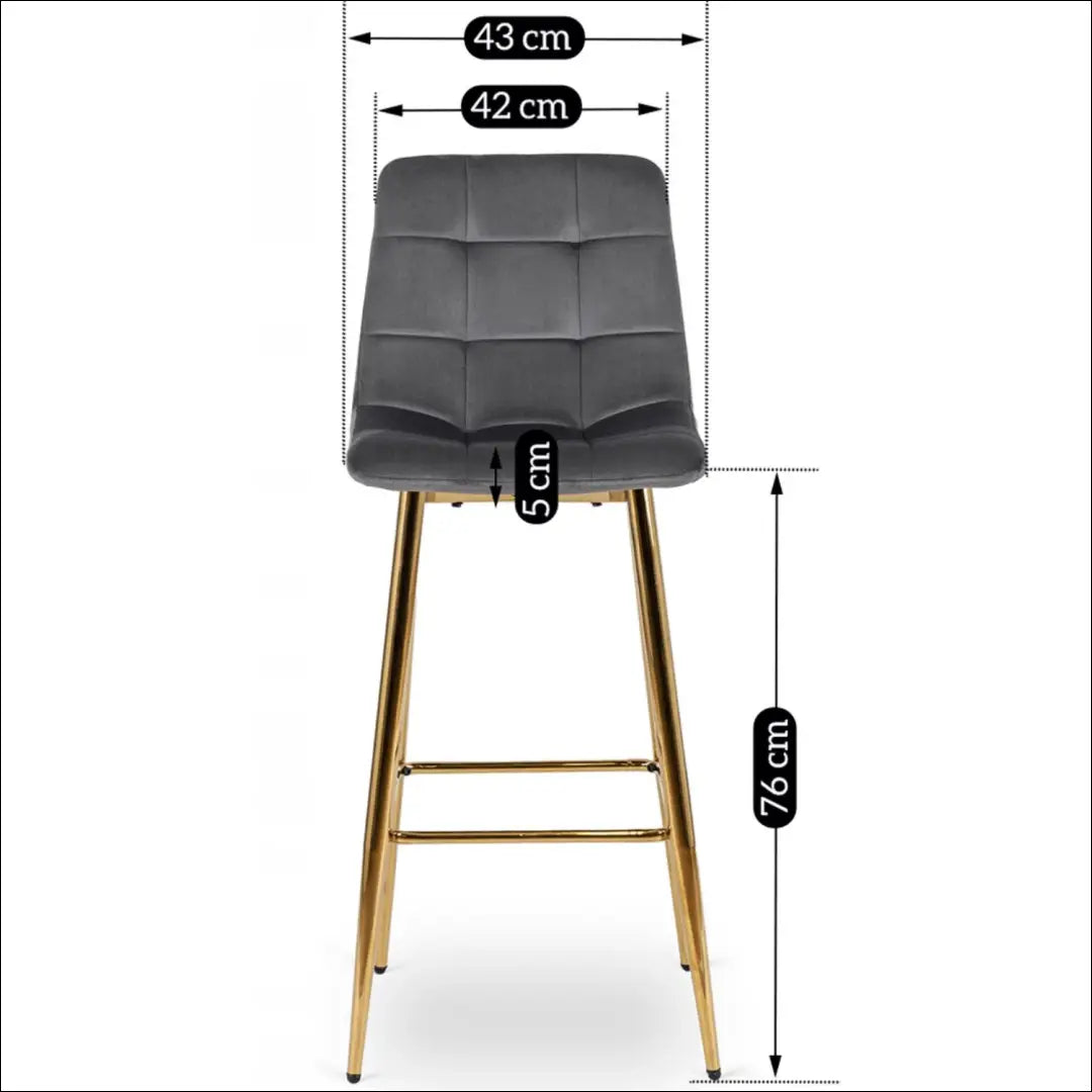 Baro kėdė su veliūro audiniu pilkos spalvos TE363 - €66 Save 15% 50-100, __label:Pristatymas 5-14 d.d., elite, Hokery,