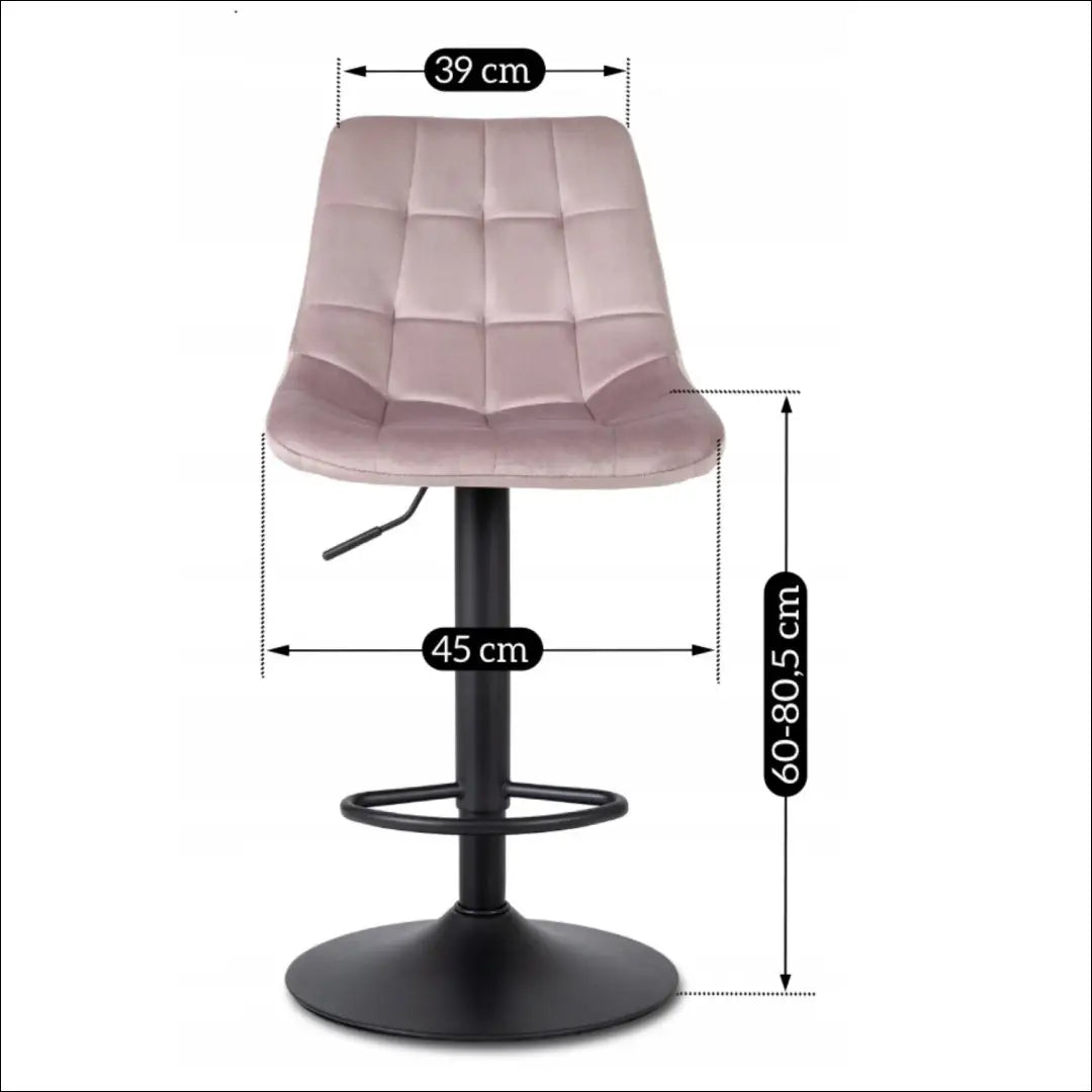Baro kėdė su veliūro audiniu rožinės spalvos TE246 - €47 Save 15% 25-50, __label:Pristatymas 5-14 d.d., elite, Hokery,