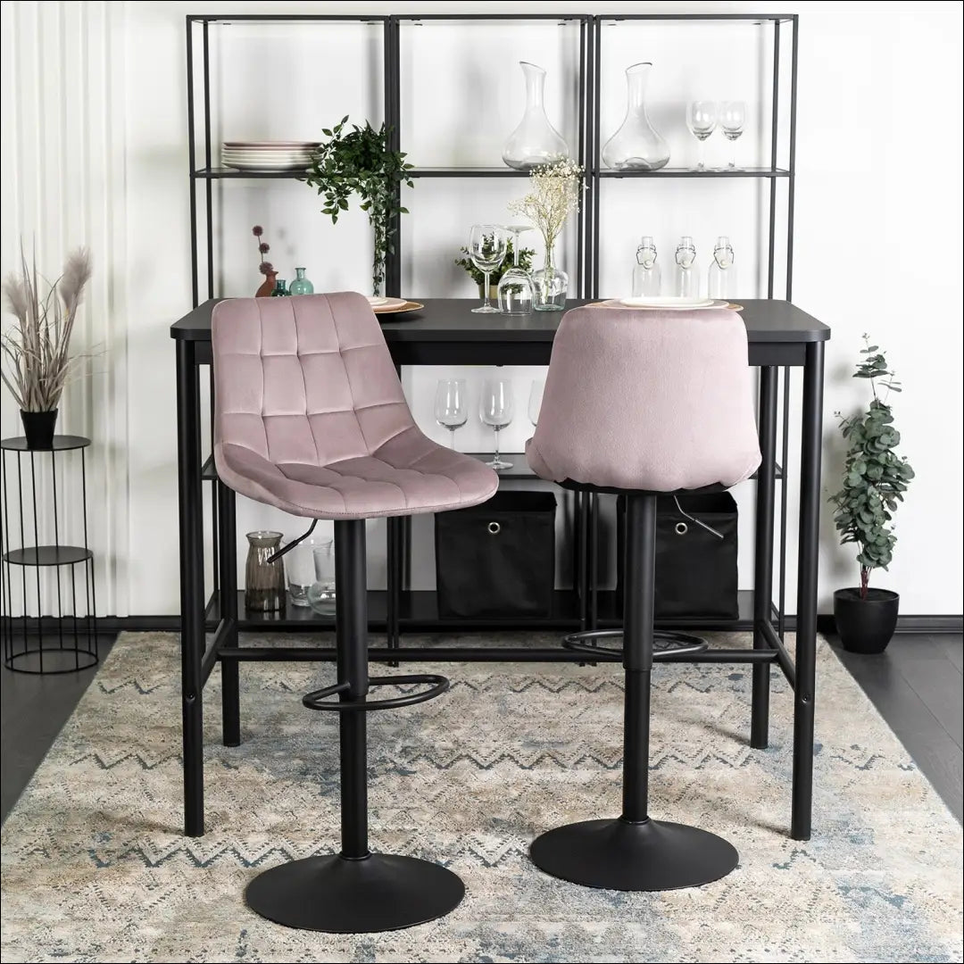 Baro kėdė su veliūro audiniu rožinės spalvos TE246 - €47 Save 15% 25-50, __label:Pristatymas 5-14 d.d., elite, Hokery,
