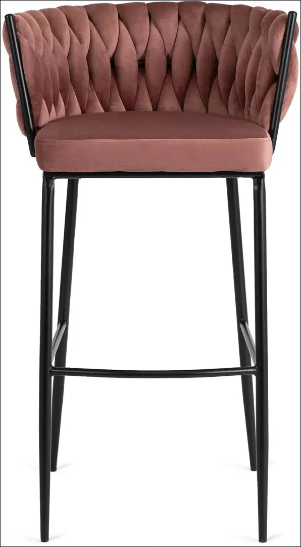 Baro kėdė su veliūro audiniu rožinės spalvos TE281 - €89 Save 15% 50-100, __label:Pristatymas 5-14 d.d., elite, Hokery,