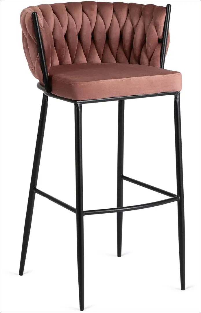 Baro kėdė su veliūro audiniu rožinės spalvos TE281 - €89 Save 15% 50-100, __label:Pristatymas 5-14 d.d., elite, Hokery,