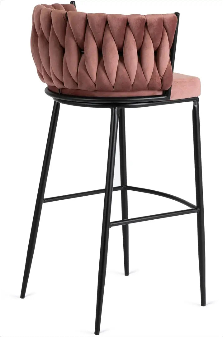 Baro kėdė su veliūro audiniu rožinės spalvos TE281 - €89 Save 15% 50-100, __label:Pristatymas 5-14 d.d., elite, Hokery,