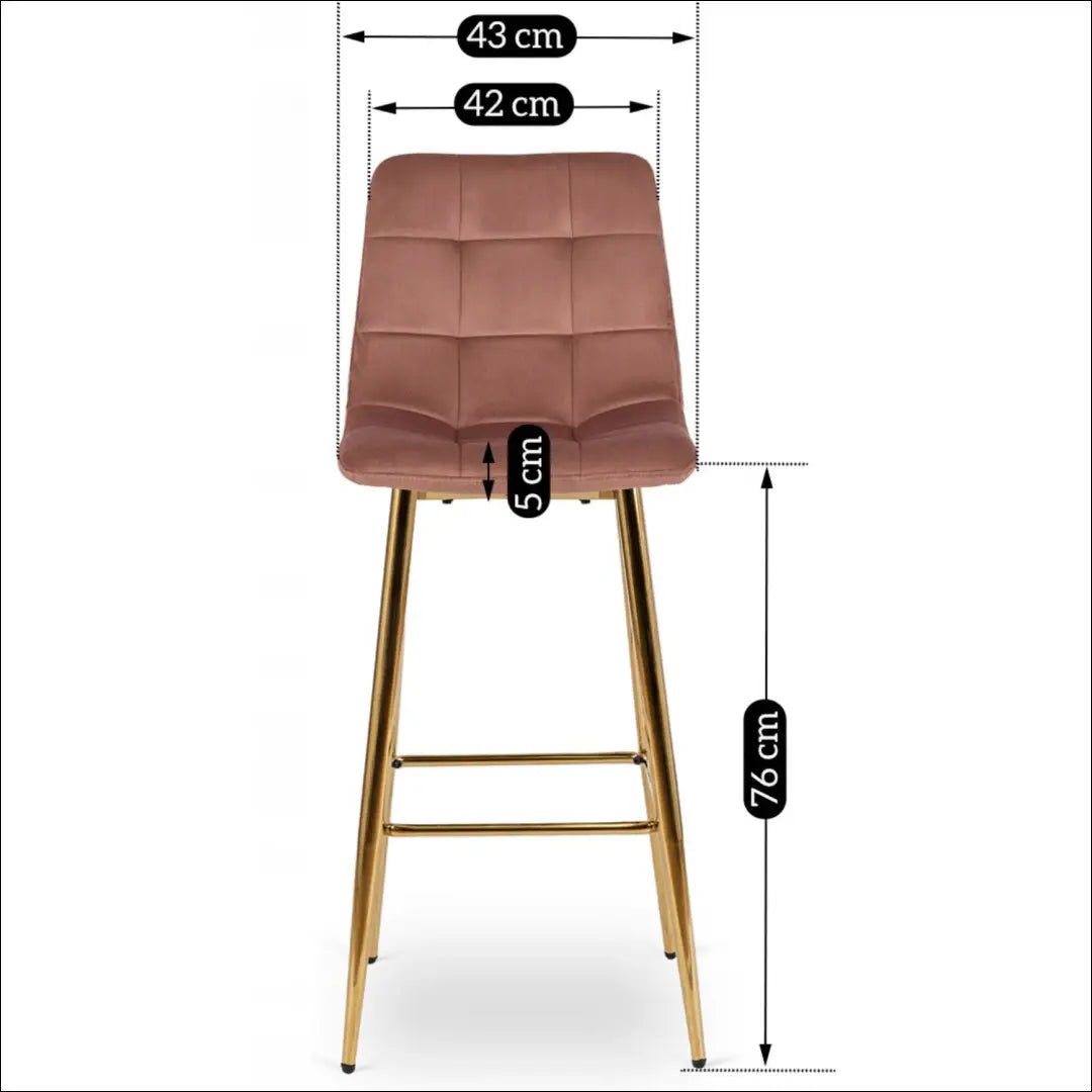 Baro kėdė su veliūro audiniu rožinės spalvos TE364 - €68 Save 15% 50-100, __label:Pristatymas 5-14 d.d., elite, Hokery,