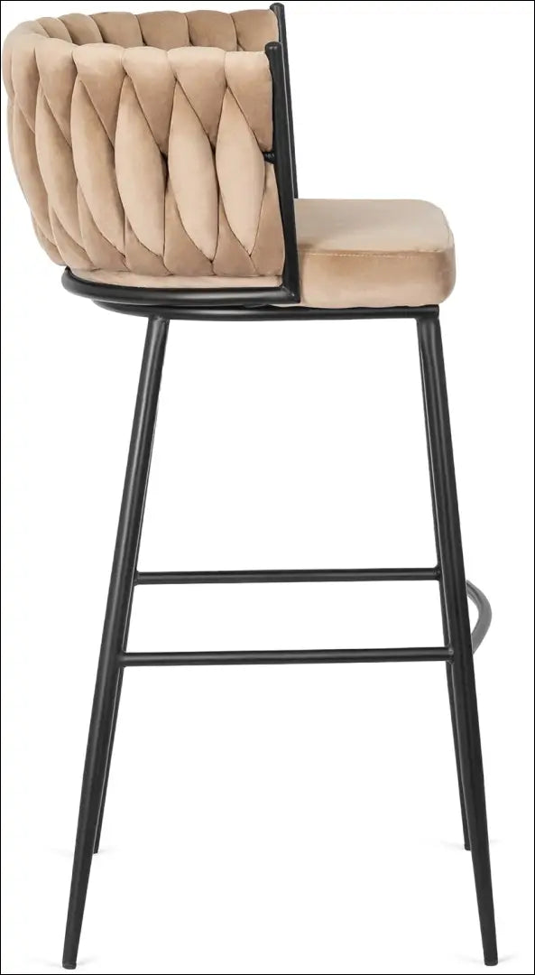 Baro kėdė su veliūro audiniu smėlio spalvos TE157 - €95 Save 15% 50-100, __label:Pristatymas 5-14 d.d., elite, Hokery,