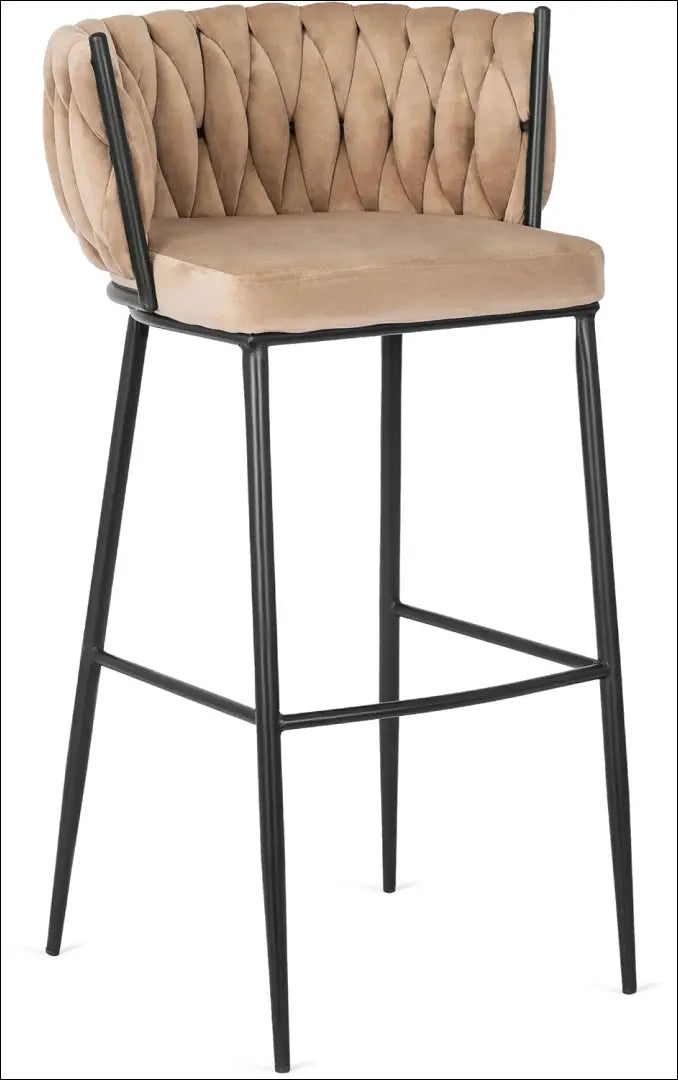 Baro kėdė su veliūro audiniu smėlio spalvos TE157 - €95 Save 15% 50-100, __label:Pristatymas 5-14 d.d., elite, Hokery,