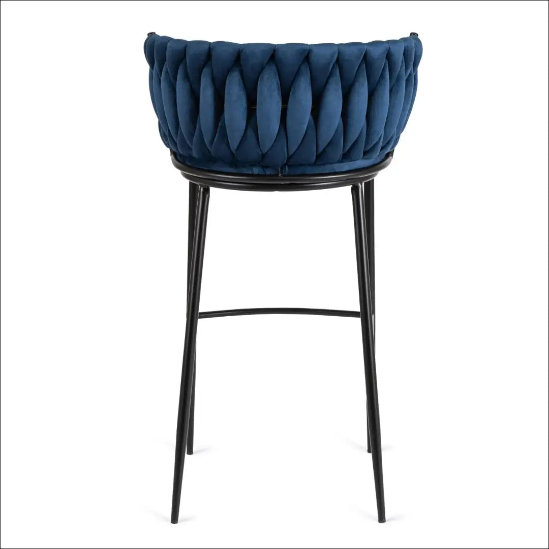 Baro kėdė su veliūro audiniu tamsiai mėlynos spalvos TE263 - €95 Save 15% 50-100, __label:Pristatymas 5-14 d.d., elite,