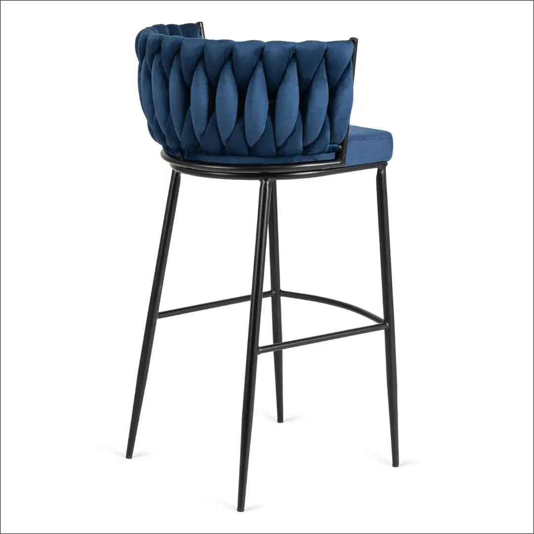 Baro kėdė su veliūro audiniu tamsiai mėlynos spalvos TE263 - €95 Save 15% 50-100, __label:Pristatymas 5-14 d.d., elite,