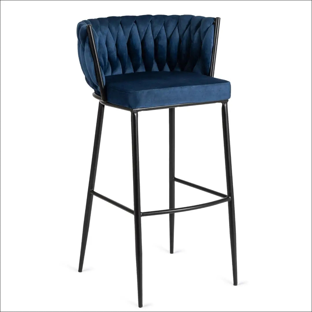Baro kėdė su veliūro audiniu tamsiai mėlynos spalvos TE263 - €95 Save 15% 50-100, __label:Pristatymas 5-14 d.d., elite,