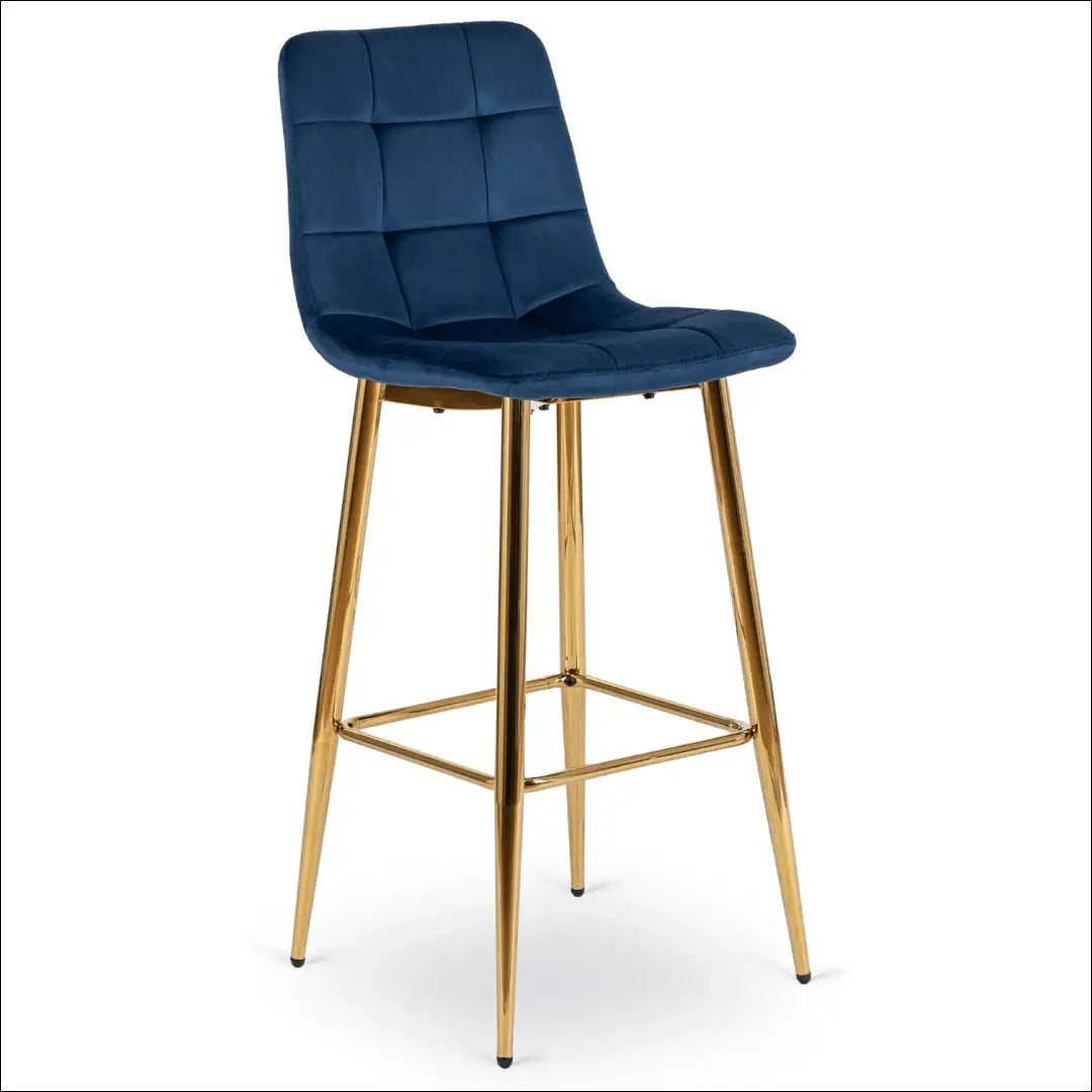 Baro kėdė su veliūro audiniu tamsiai mėlynos spalvos TE367 - €67 Save 15% 50-100, __label:Pristatymas 5-14 d.d., elite,