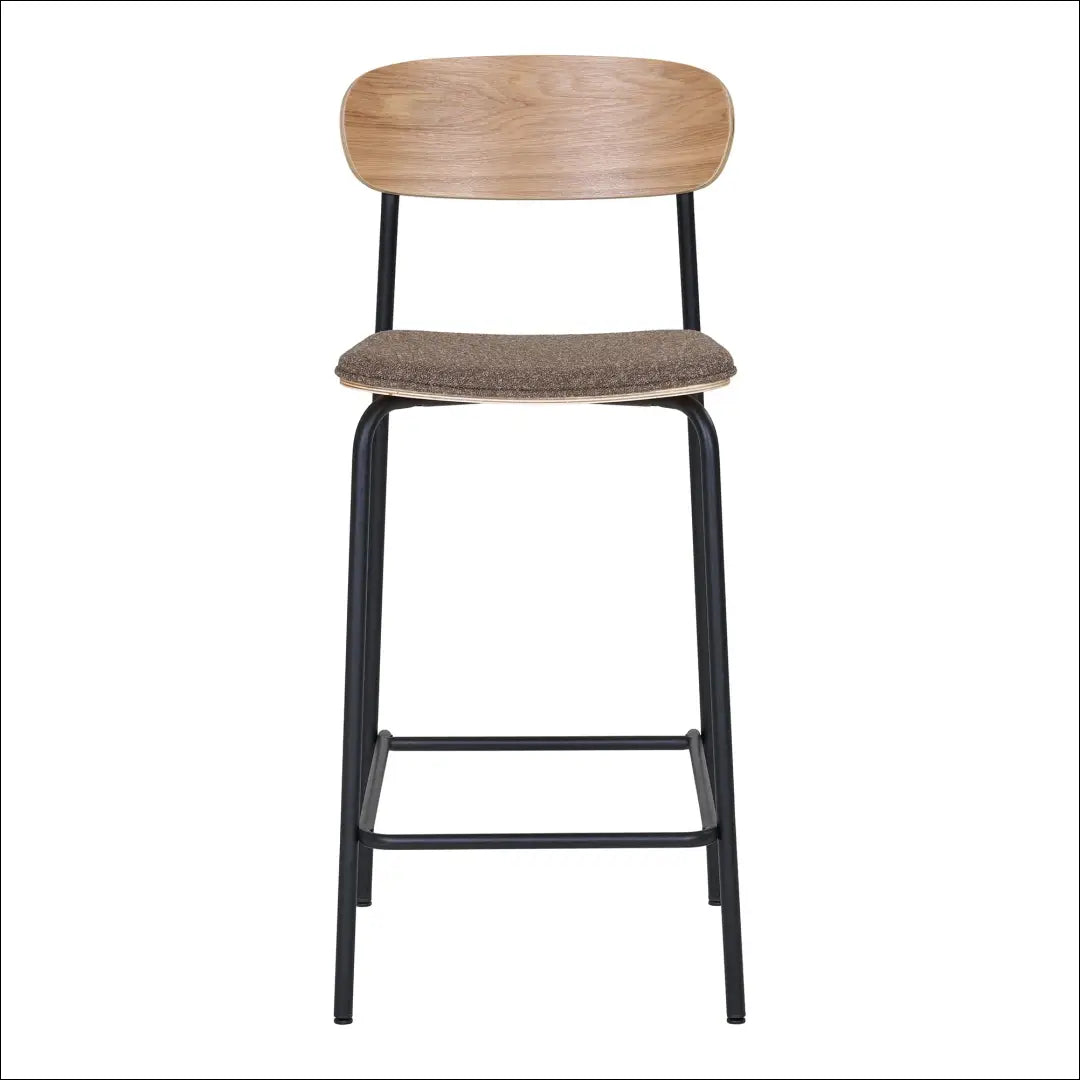 Baro kėdė uosio medienos atlošas ruda sėdynė su juodomis kojelėmis RD067 - €111 Save 15% 100-200, __label:Pristatymas