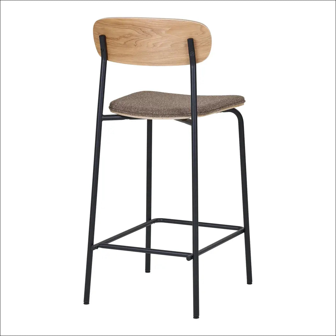 Baro kėdė uosio medienos atlošas ruda sėdynė su juodomis kojelėmis RD067 - €111 Save 15% 100-200, __label:Pristatymas