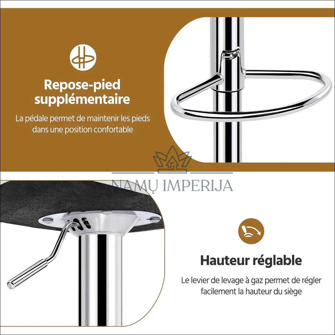 Baro kėdė VI1014 €49 Save 50% 25 50, __label:Pristatymas 1 2 d.d., baro kedes, color balta, material eko oda €25 to €50