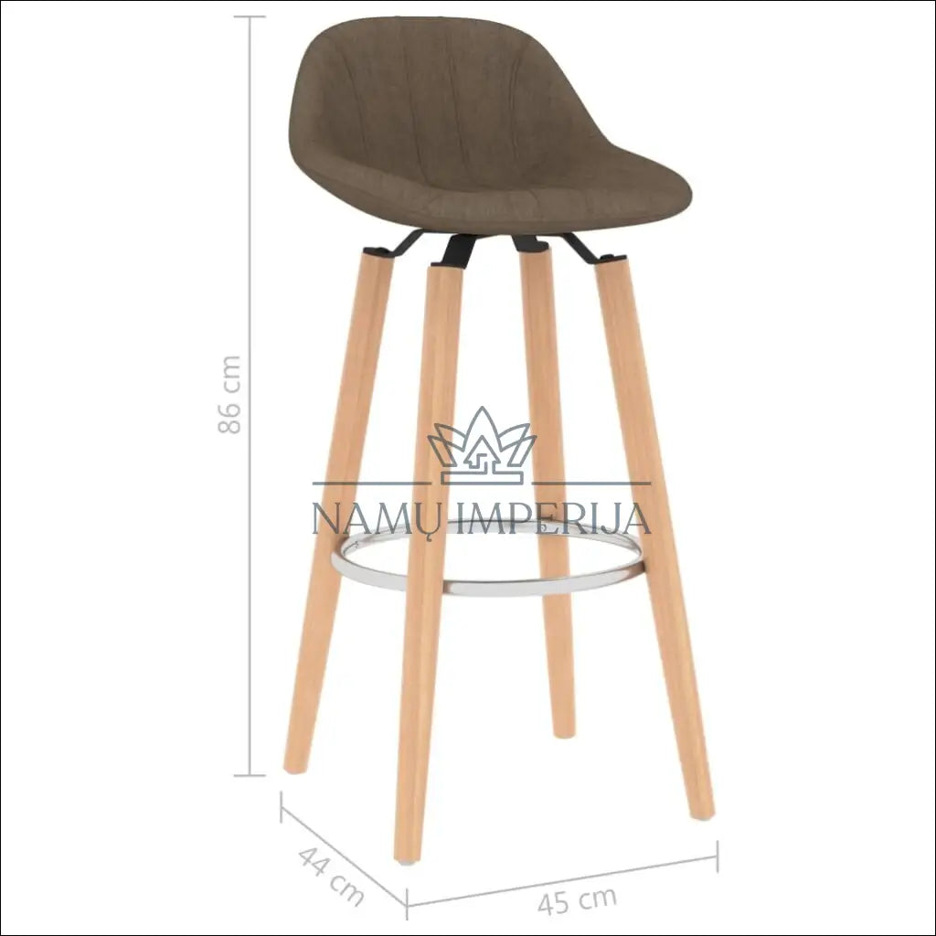 Baro kėdė VI1069 - €49 Save 50% 25-50, __label:Pristatymas 1-2 d.d., baro-kedes, color-ruda, material-gobelenas €25