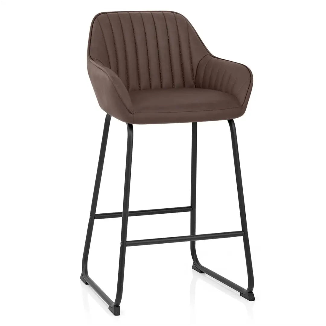 Baro kėdė VI1088 - €59 Save 50% 50-100, __label:Pristatymas 1-2 d.d., baro-kedes, color-ruda, material-dirbtine-oda €50