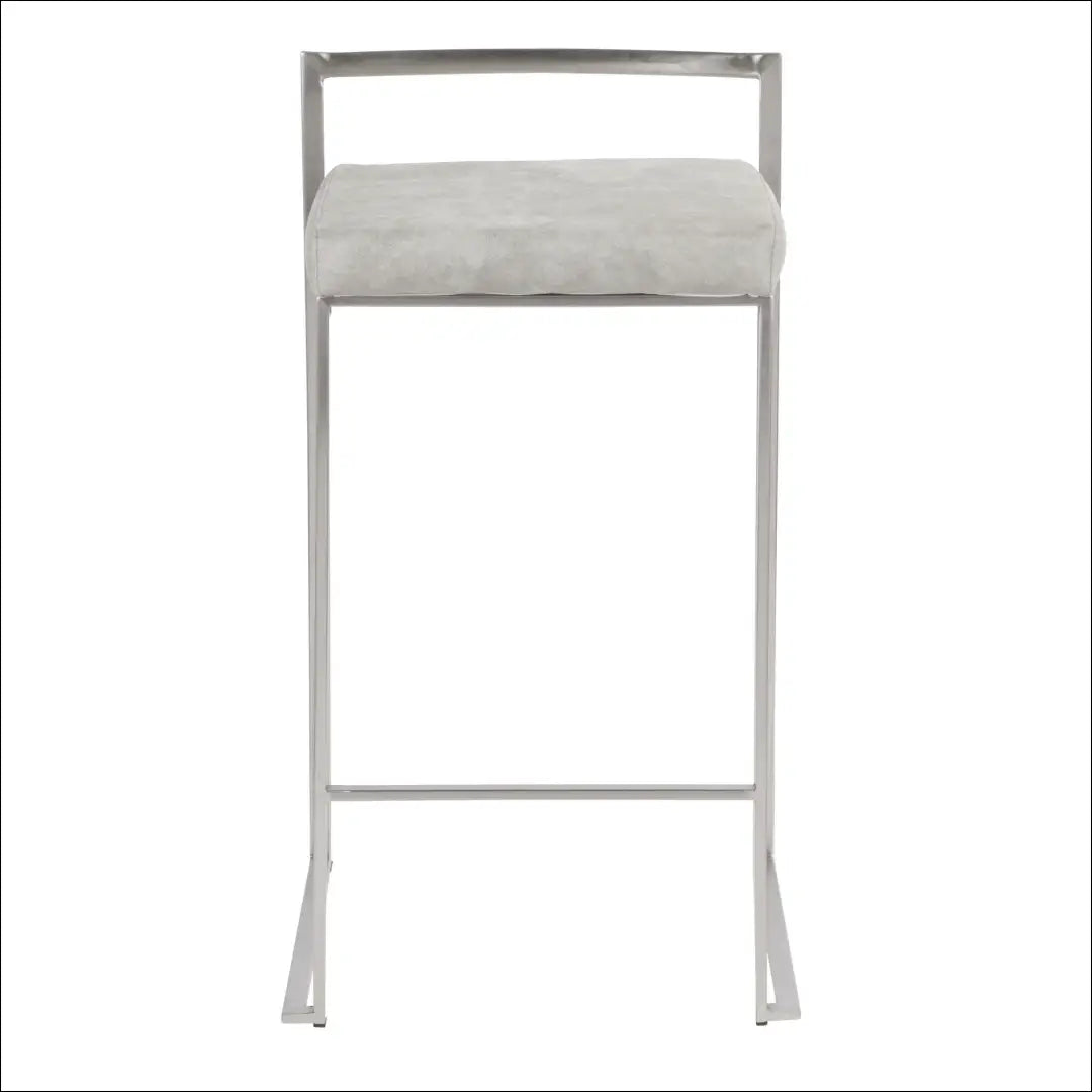Baro kėdė VI1089 - €60 Save 50% 50-100, __label:Pristatymas 1-2 d.d., baro-kedes, color-pilka, color-sidabrine €50